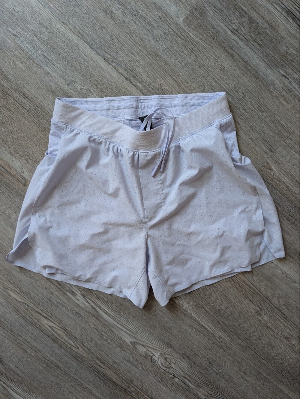 NWOT - lululemon athletica Light Lavender Mesh Lined Shorts